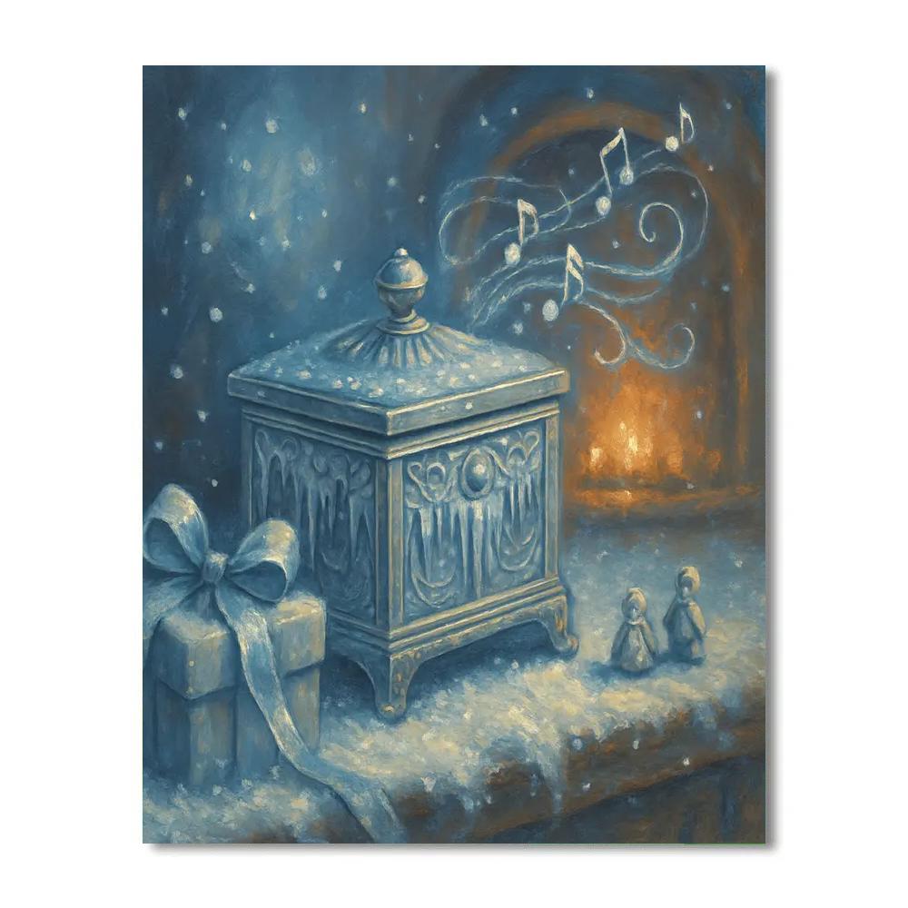 Icicle Music Box paint by numbers