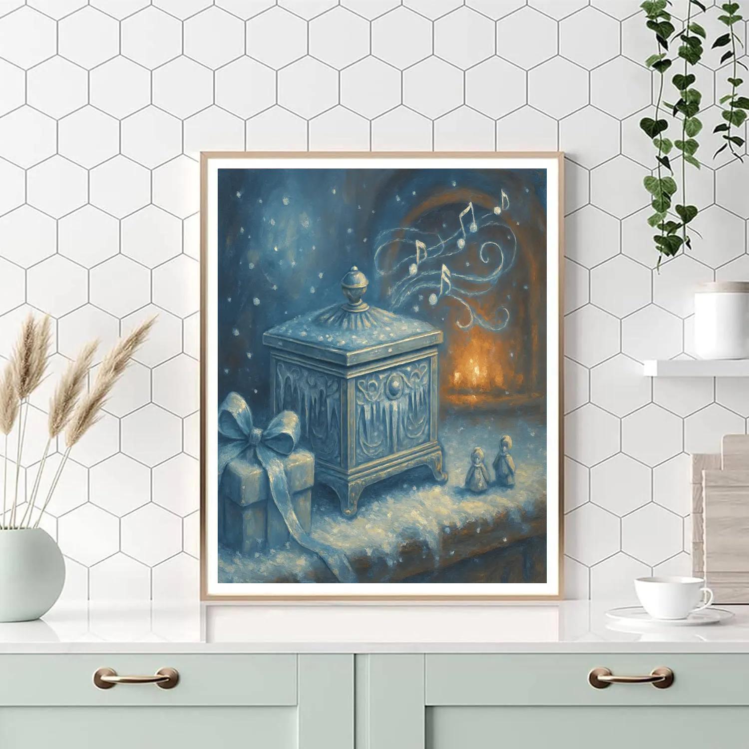 Icicle Music Box paint by numbers