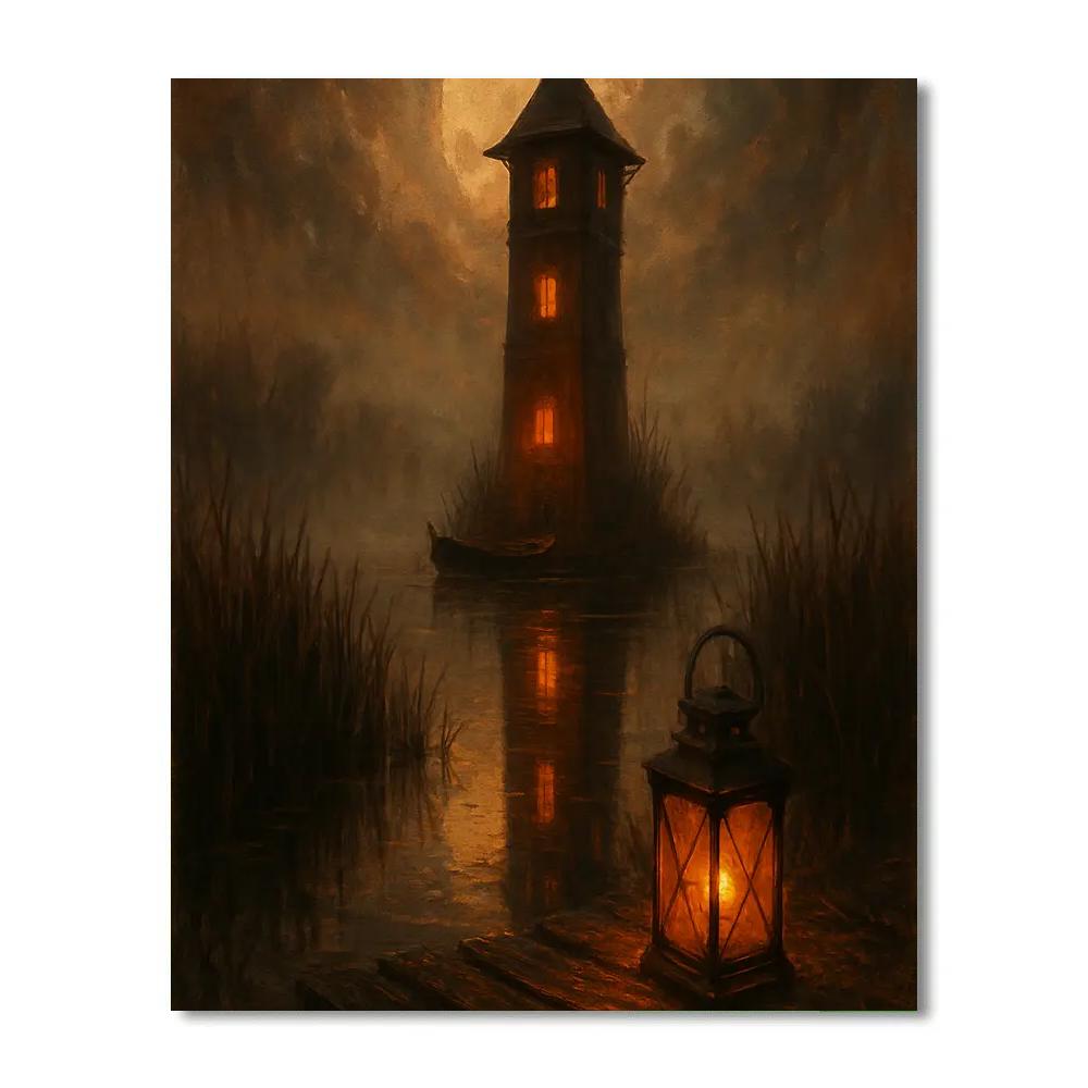 Glimmer Fen Watchtower paint by numbers