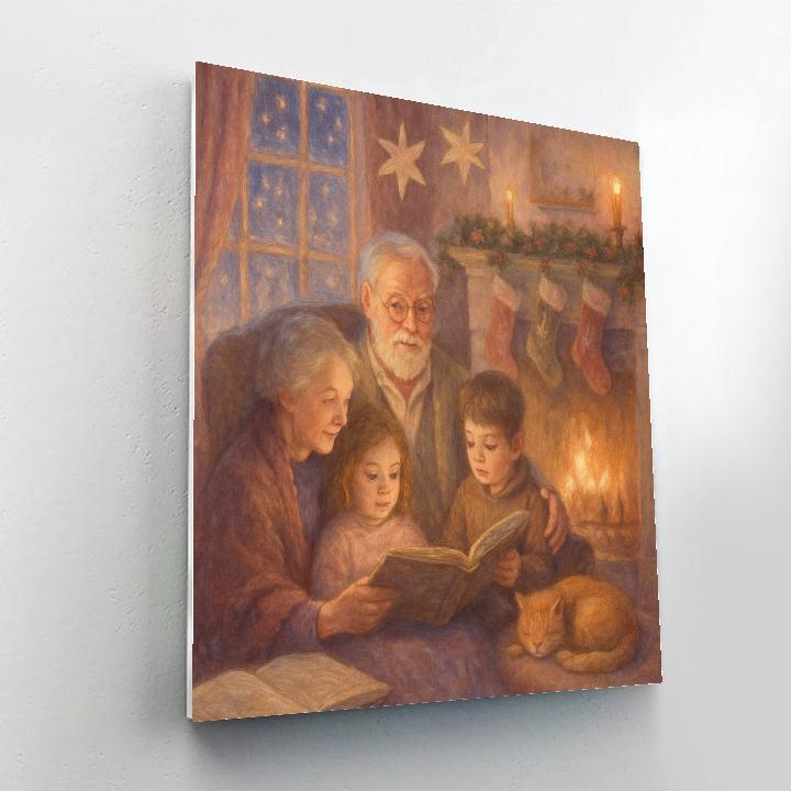 Hearthside Reading Of Snow Tales paint by color