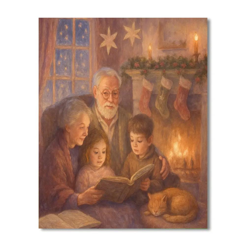 Hearthside Reading Of Snow Tales paint by color
