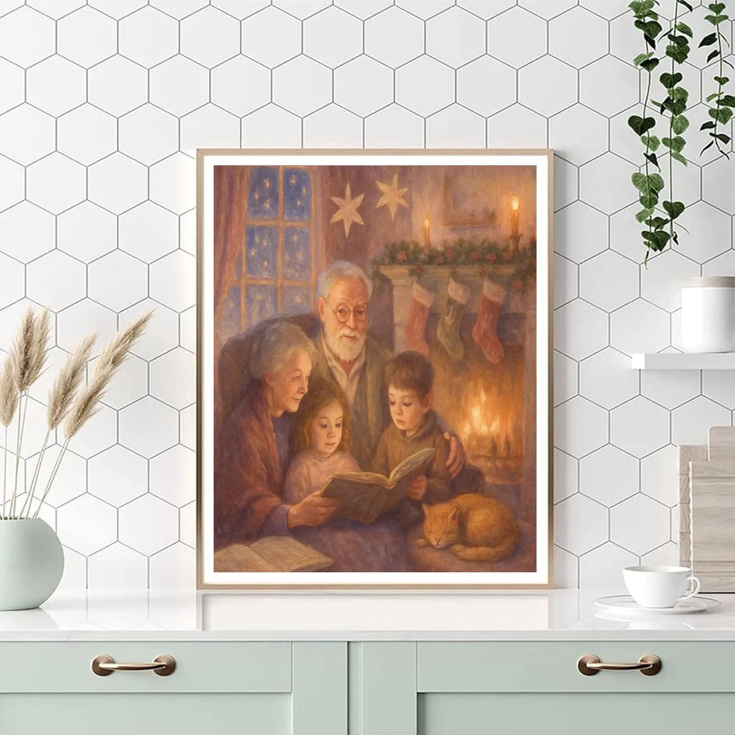 Hearthside Reading Of Snow Tales paint by color