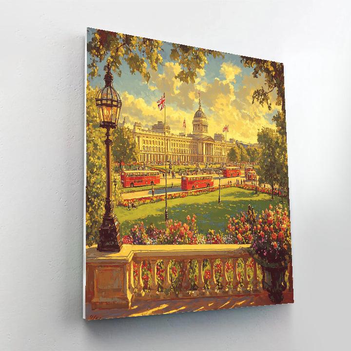 Buckingham Palace Gardens View London United Kingdom paint by number