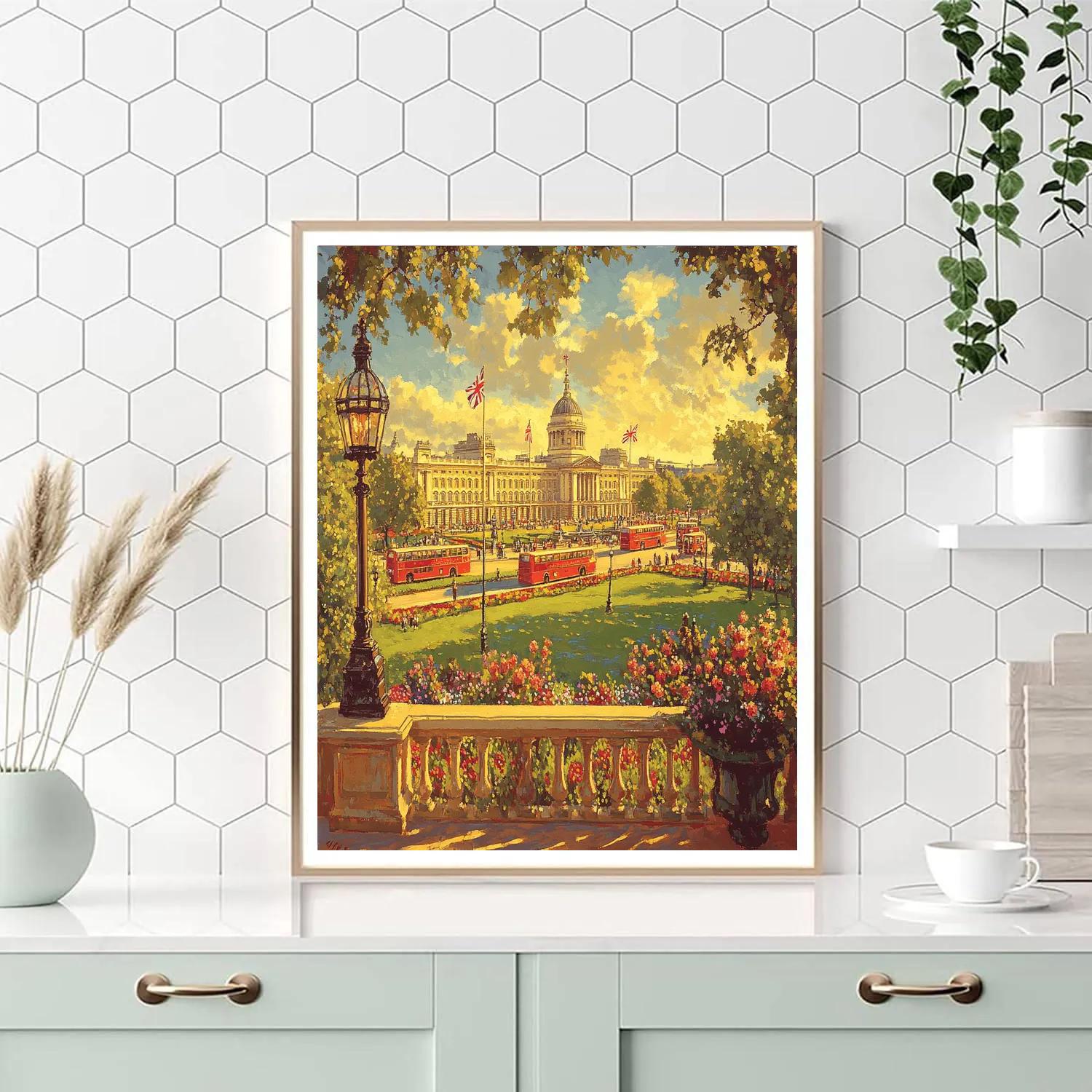 Buckingham Palace Gardens View London United Kingdom paint by number