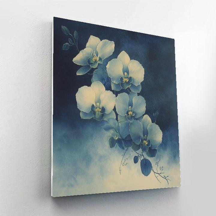 Leonardo Da Vinci Inspired Nebula Orchids Painting by numbers kit
