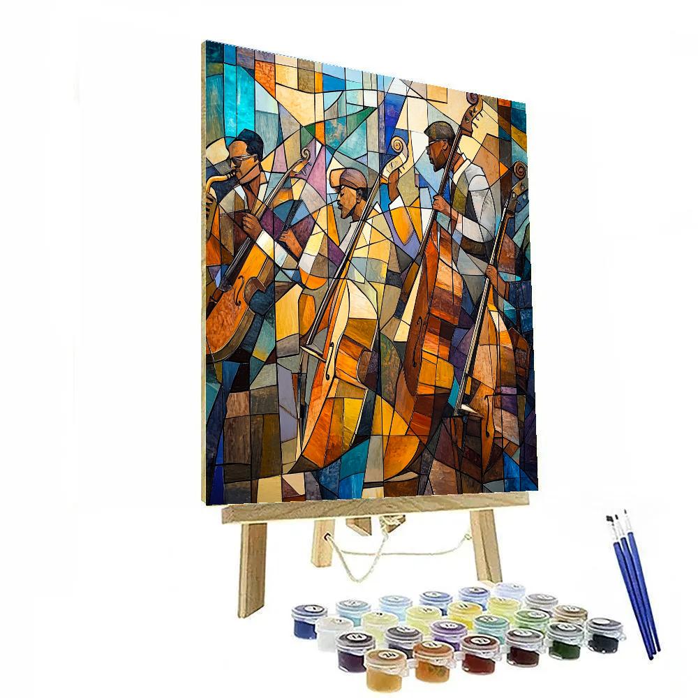 Picasso Inspired Abstract Musicians paint by numbers