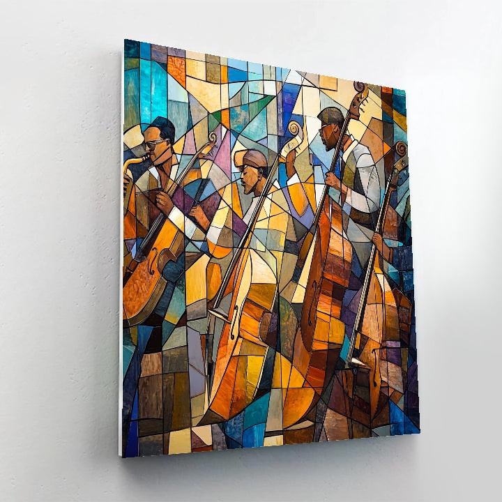 Picasso Inspired Abstract Musicians paint by numbers
