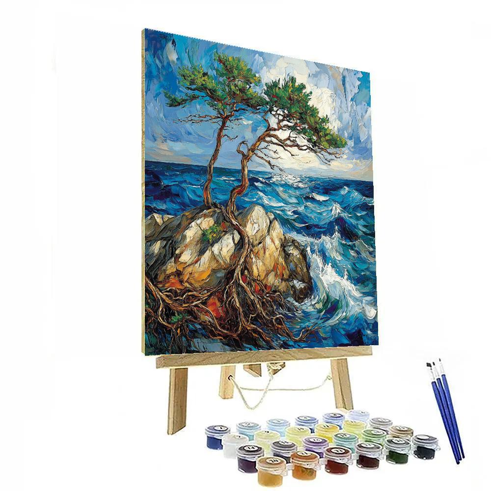 Arthur Lismer Inspired Windswept Pines On Georgian Bay Paint by numbers art