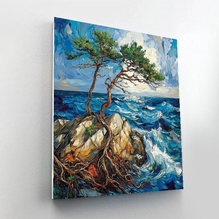Arthur Lismer Inspired Windswept Pines On Georgian Bay Paint by numbers art