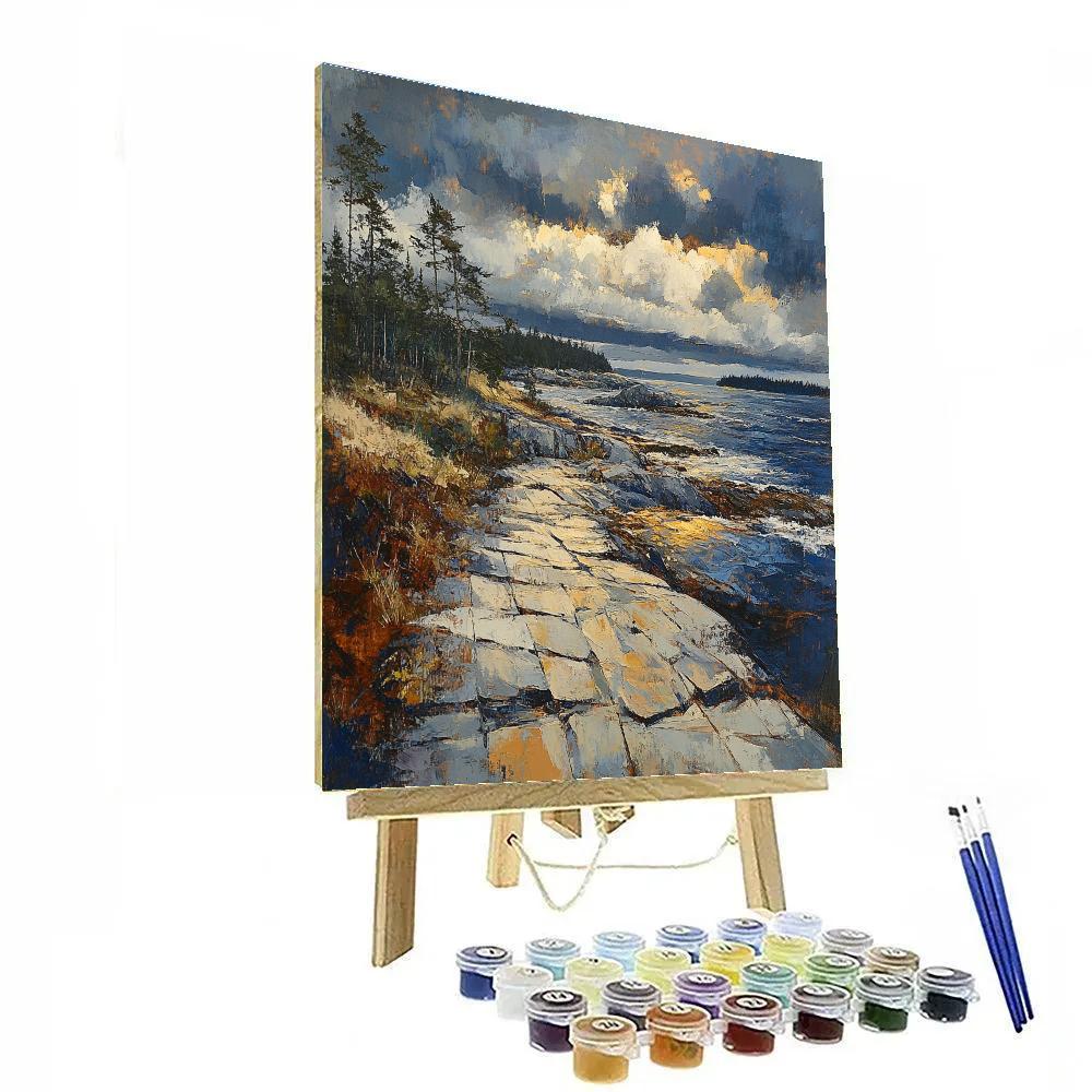Arthur Lismer Inspired September Gales Over Rocky Channels Paint by numbers kits
