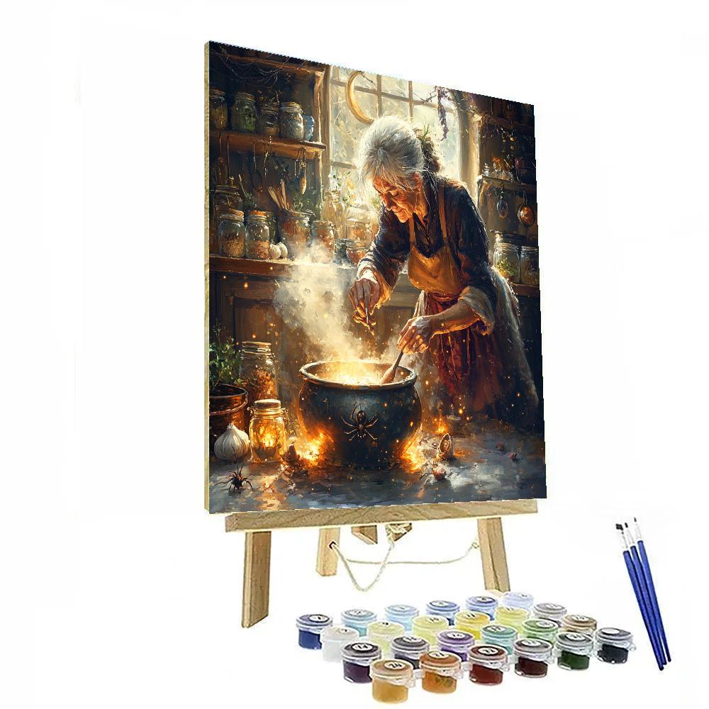 Witchs Kitchen Halloween Brew paint by color