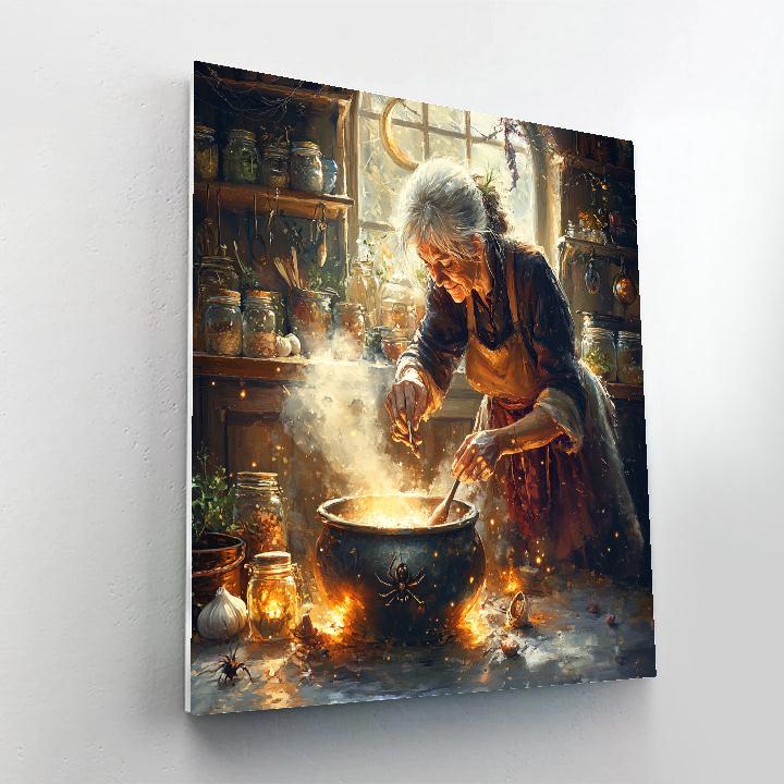 Witchs Kitchen Halloween Brew paint by color