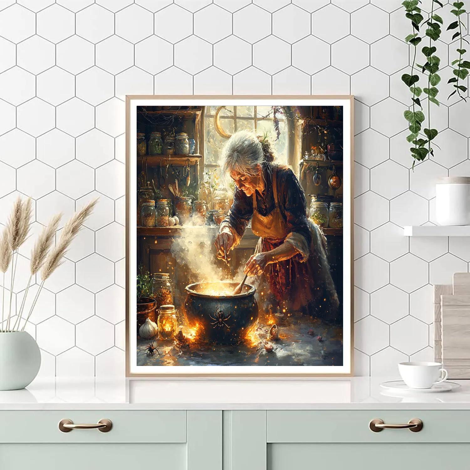 Witchs Kitchen Halloween Brew paint by color