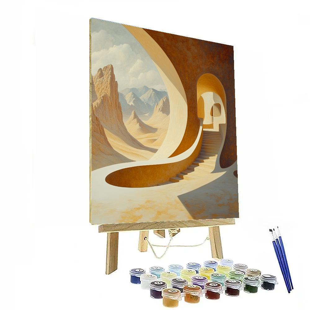 Dali Inspired Desert Dreams paint by number