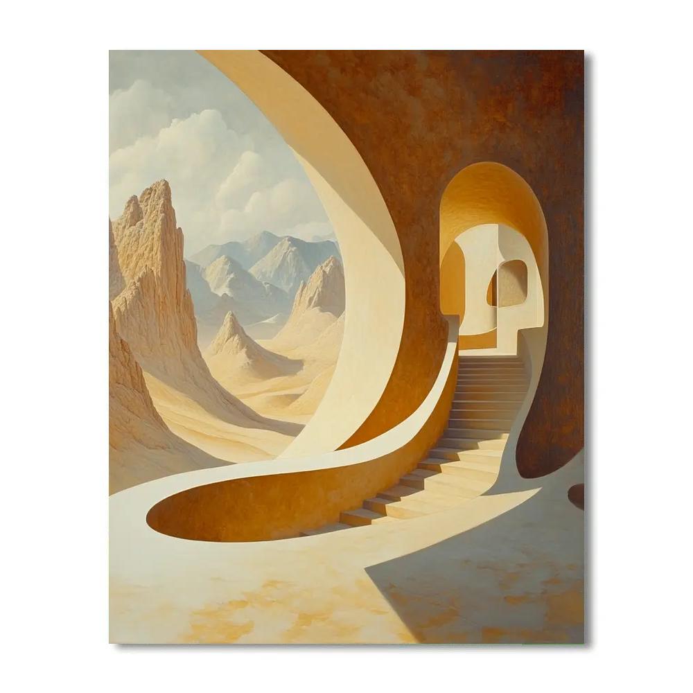 Dali Inspired Desert Dreams paint by number