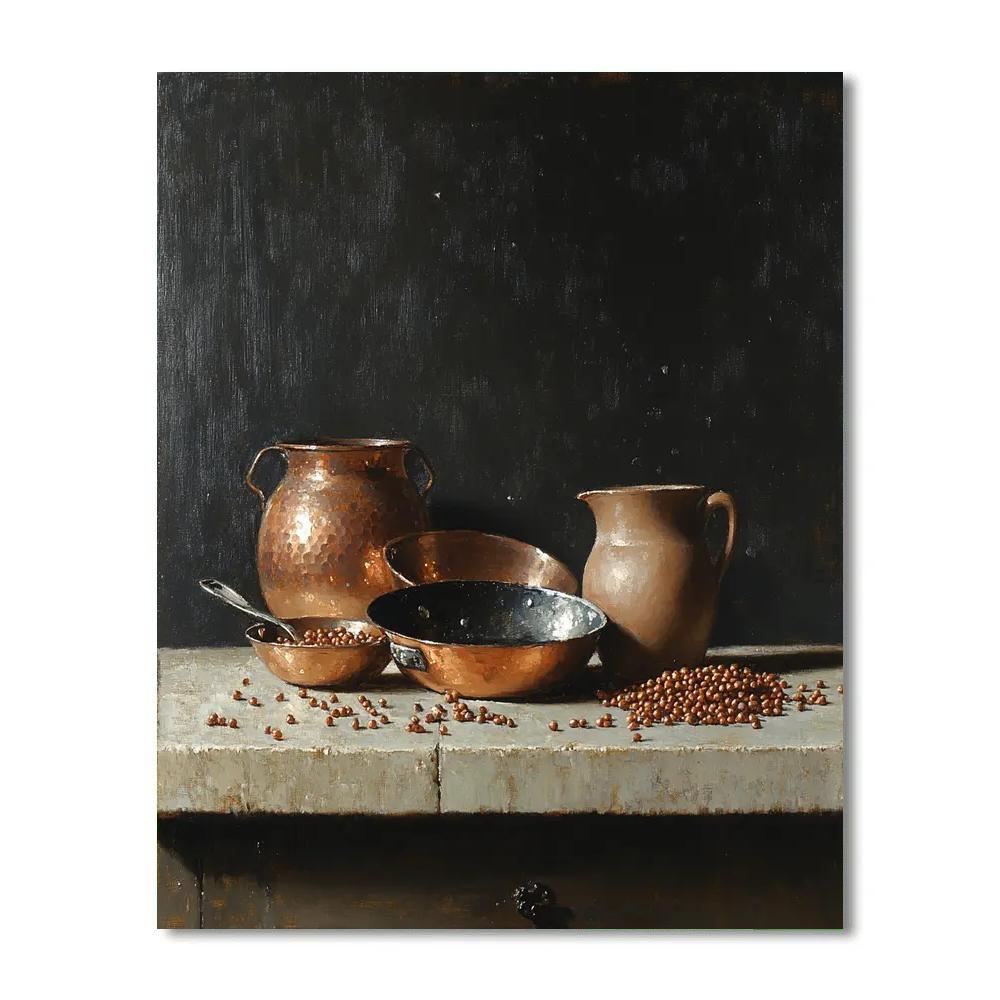 Diego Velázquez Inspired Copper And Clay Harmony paint by color