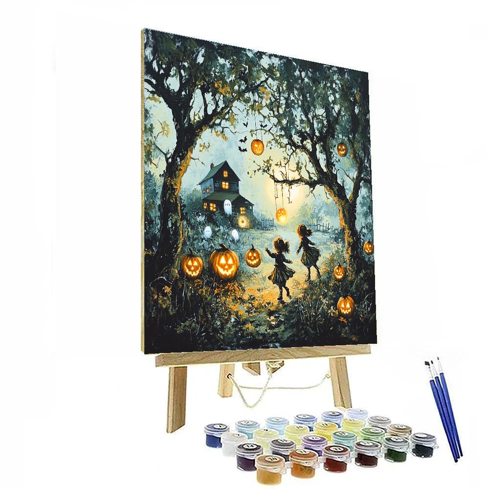 Moonlight Orchard Spooky Grove paint by color