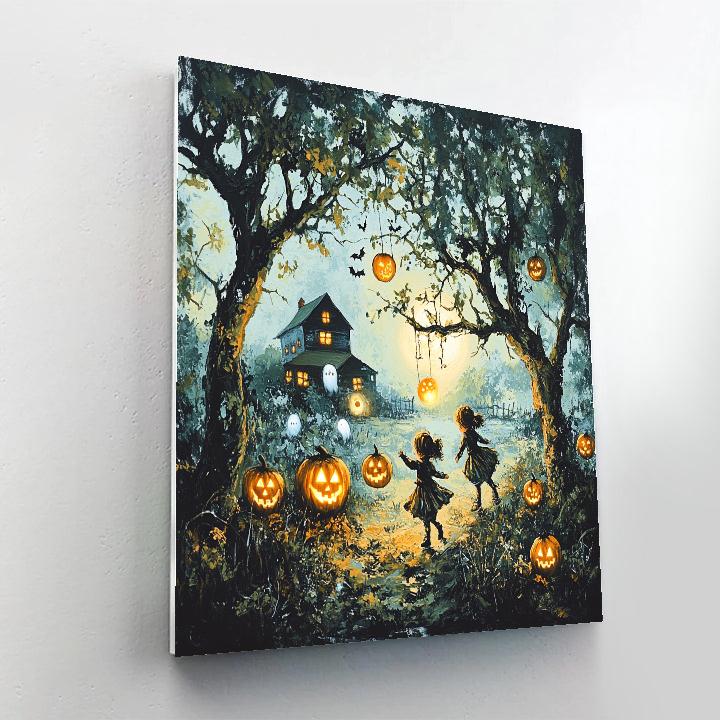 Moonlight Orchard Spooky Grove paint by color