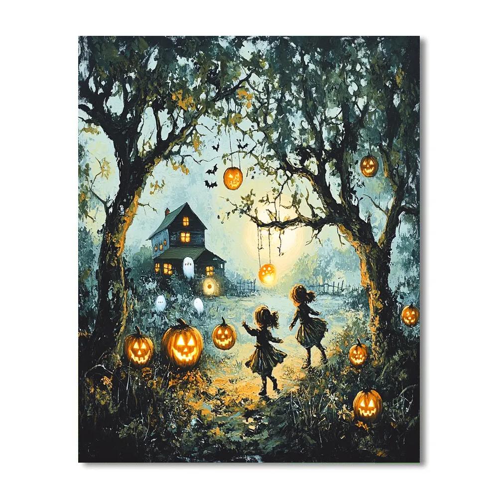 Moonlight Orchard Spooky Grove paint by color