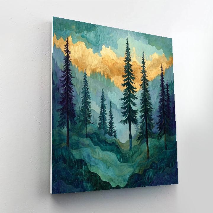 Emily Carr Inspired Cathedral Grove Painting by numbers kit