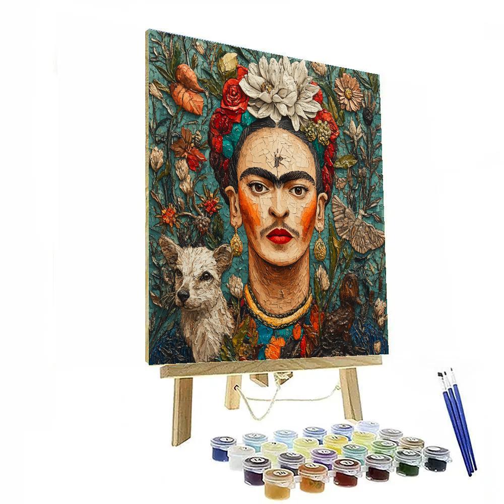 Kahlo Inspired Self Reflection Painting by numbers kit