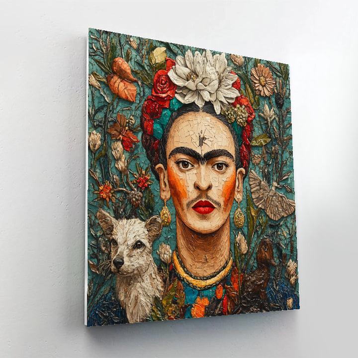 Kahlo Inspired Self Reflection Painting by numbers kit