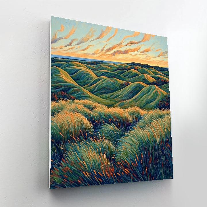 Edvard Munch Inspired Trembling Heathscape Paint by numbers kits