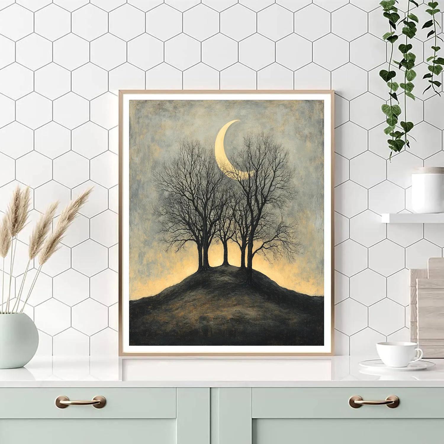 Francisco Goya Inspired Moonlit Grove In Shadow Paint by numbers art