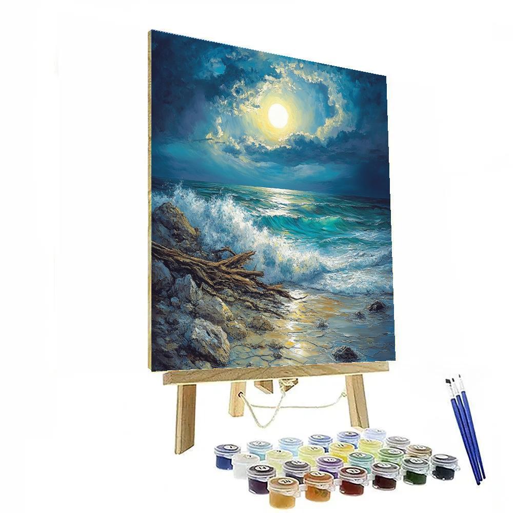 Emily Carr Inspired Churning Pacific Coast painting number kit