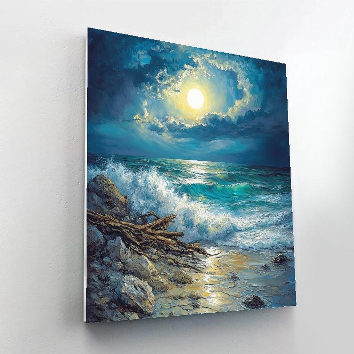 Emily Carr Inspired Churning Pacific Coast painting number kit