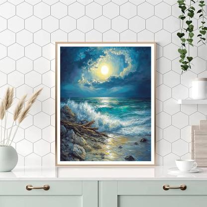 Emily Carr Inspired Churning Pacific Coast painting number kit