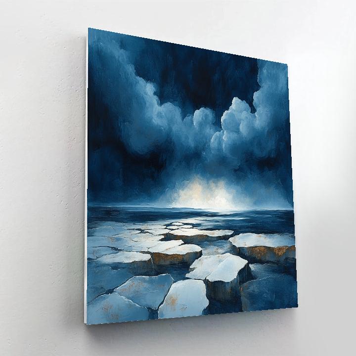 Francisco Goya Inspired Twilight Landscape With Ominous Clouds paint by numbers