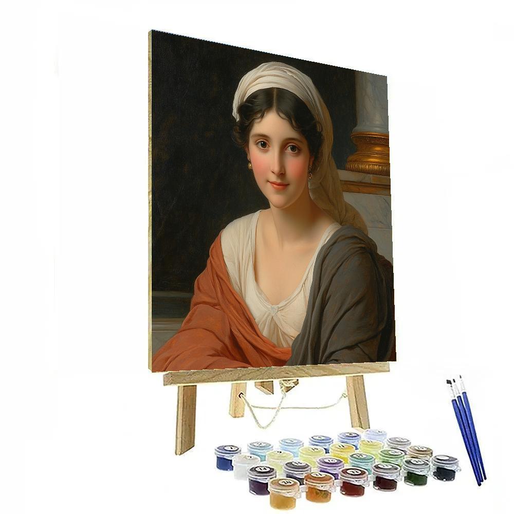 Ingres Inspired Classical Portrait paint by color