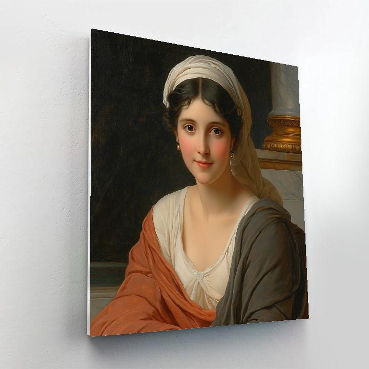 Ingres Inspired Classical Portrait paint by color