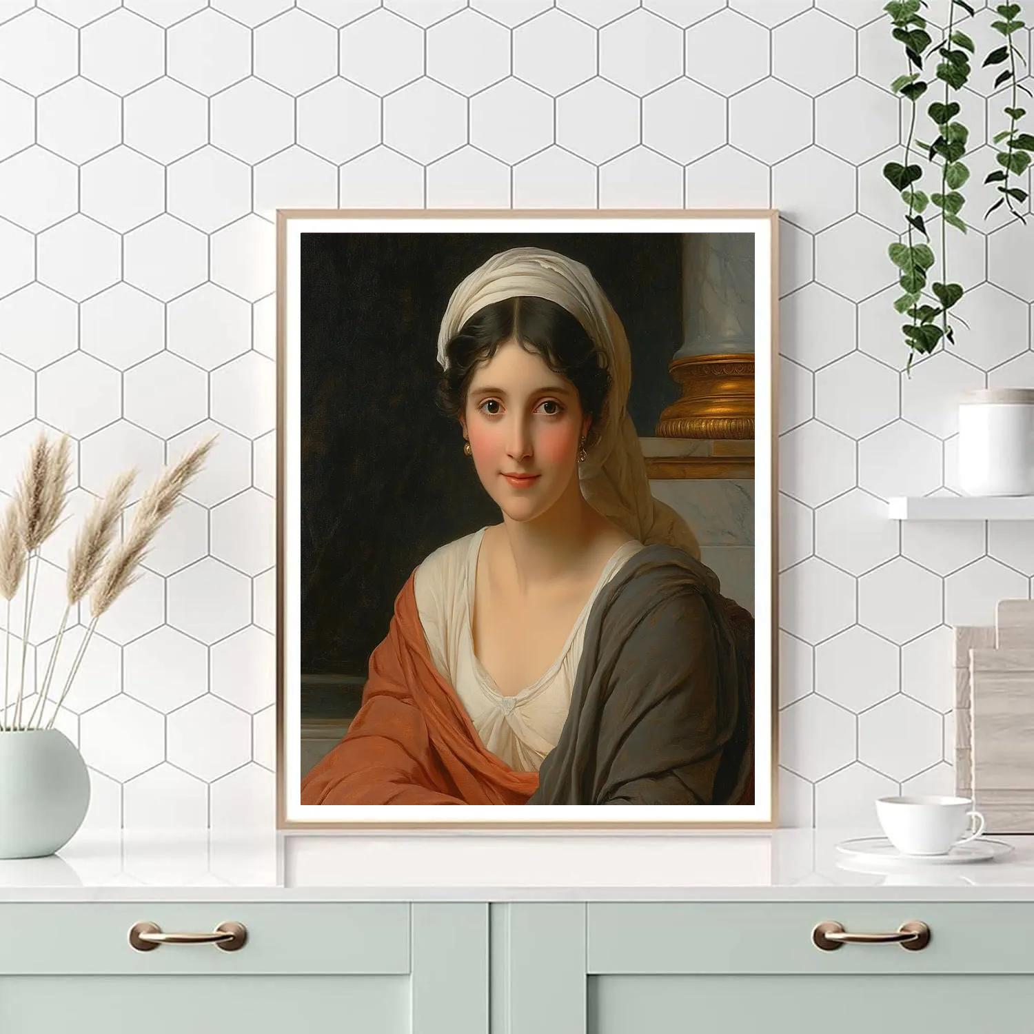 Ingres Inspired Classical Portrait paint by color