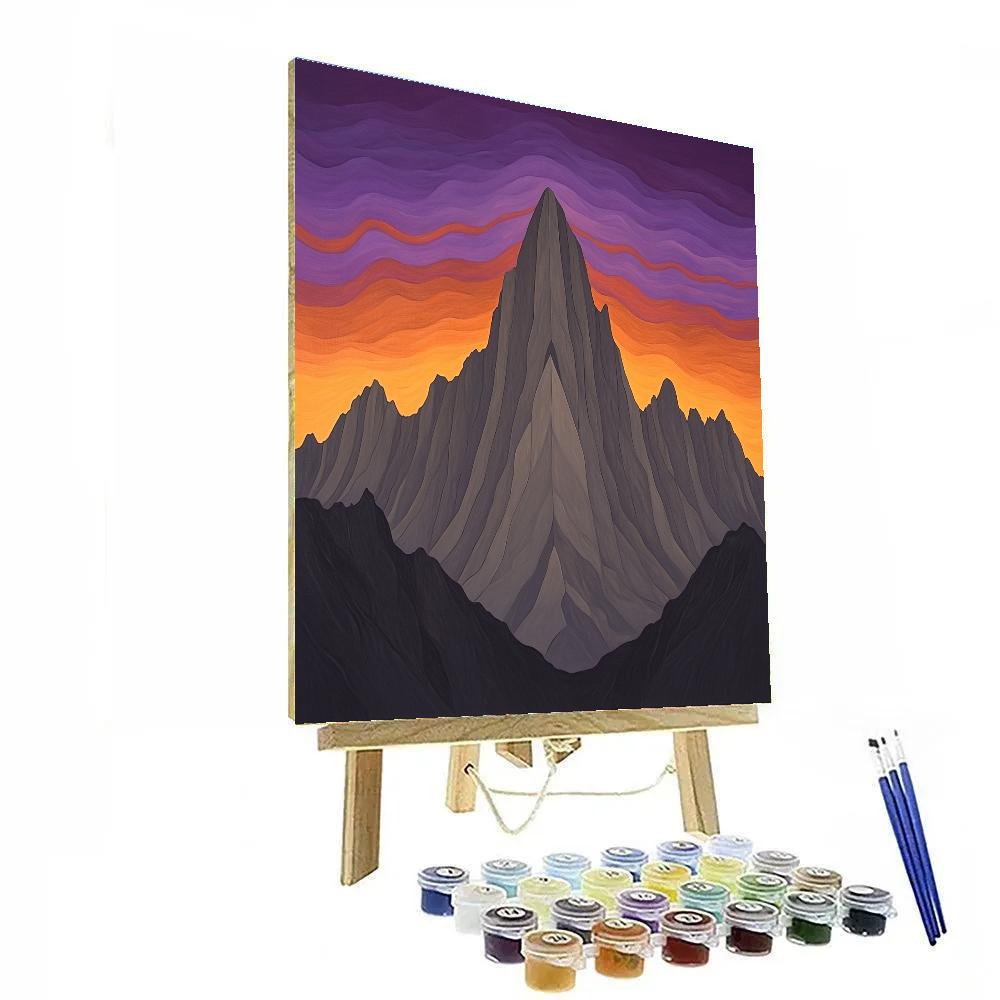 Frederick Varley Inspired Brooding Mountain Under Violet Sky DIY paint by numbers
