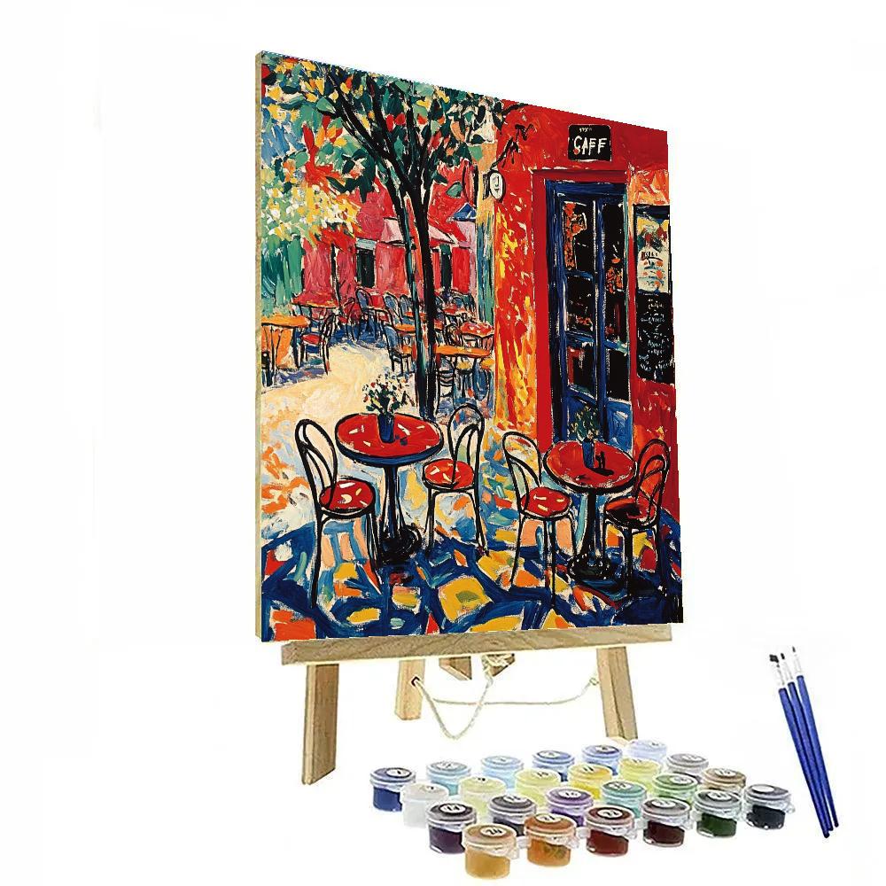 Matisse Inspired Café Interior Number painting