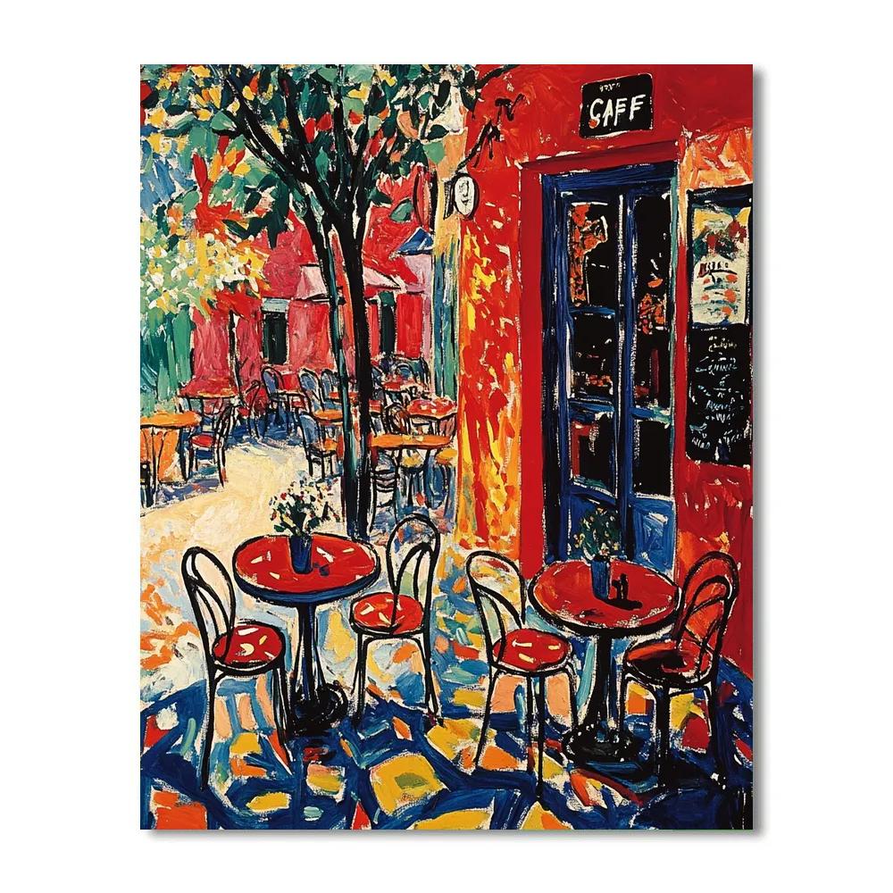 Matisse Inspired Café Interior Number painting