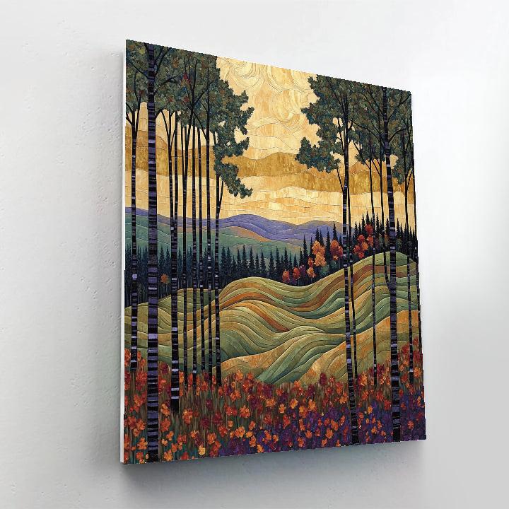 J. E. H. MacDonald Inspired Autumn Hills In Algoma Blaze Numbered painting kits