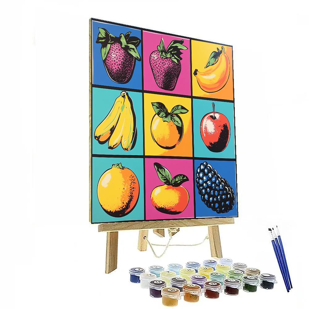Warhol Inspired Fruit Pop Numbered painting kits