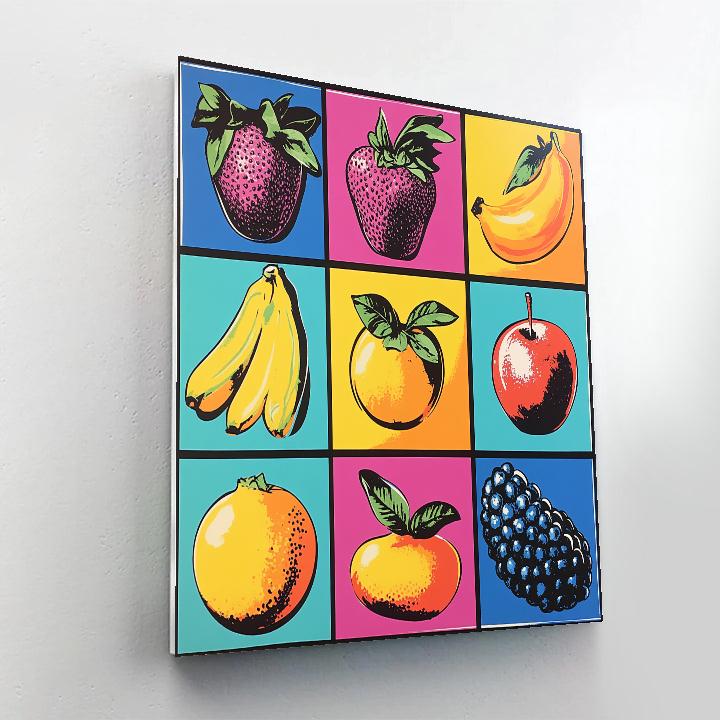 Warhol Inspired Fruit Pop Numbered painting kits