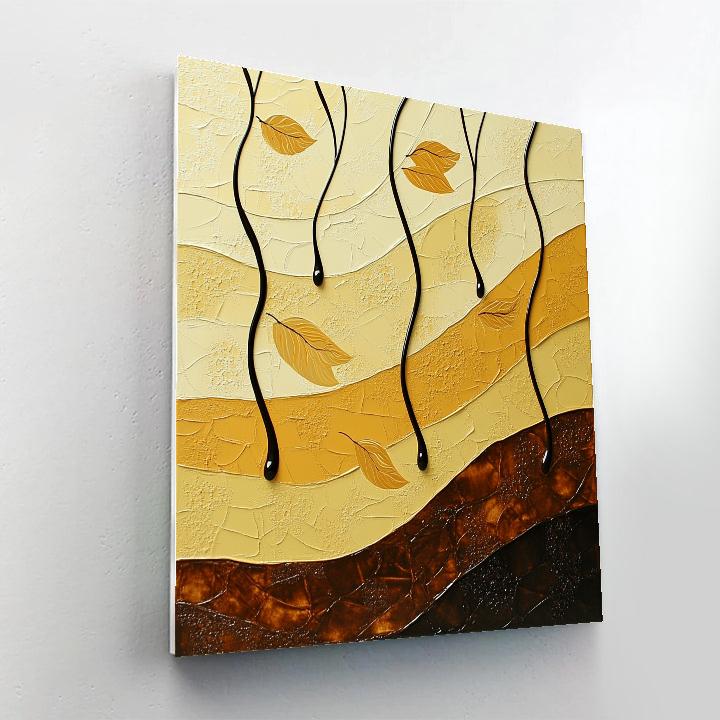 Jackson Pollock Inspired Autumn Energy Web paint by color