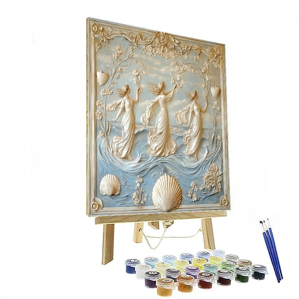 Botticelli Inspired Mythic Venus Paint by numbers art