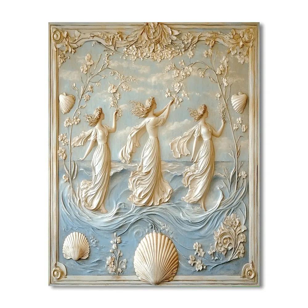 Botticelli Inspired Mythic Venus Paint by numbers art