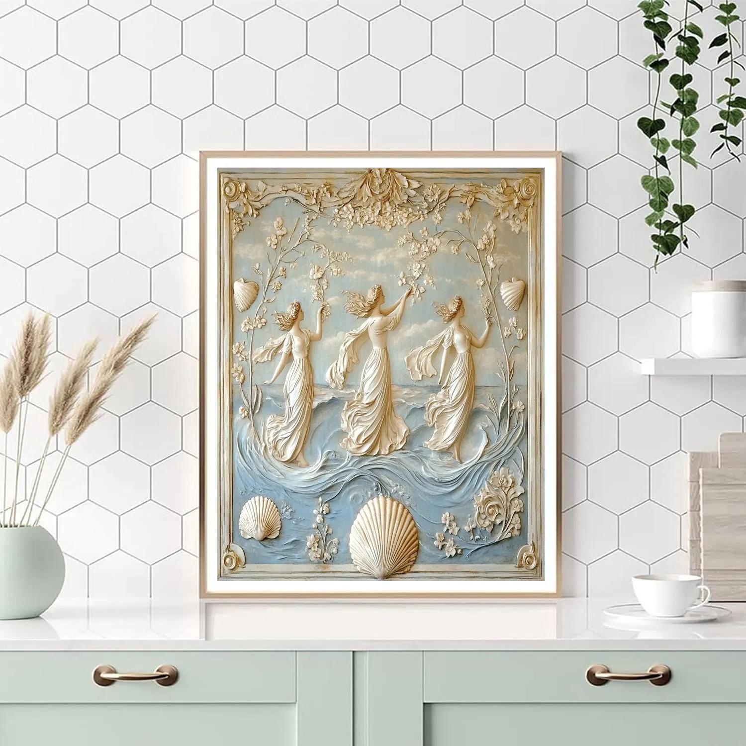 Botticelli Inspired Mythic Venus Paint by numbers art