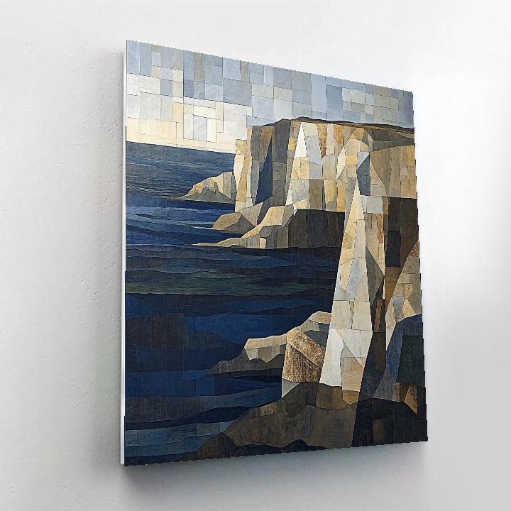 Pablo Picasso Inspired Cubist Mineral Coast Painting by numbers kit