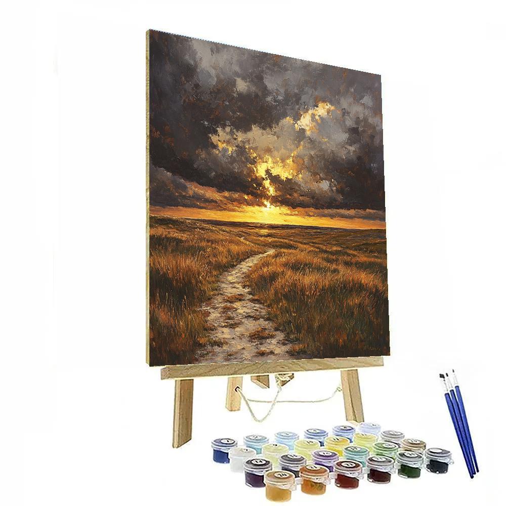 Rembrandt Inspired Stormy Dutch Heath Paint by numbers kits