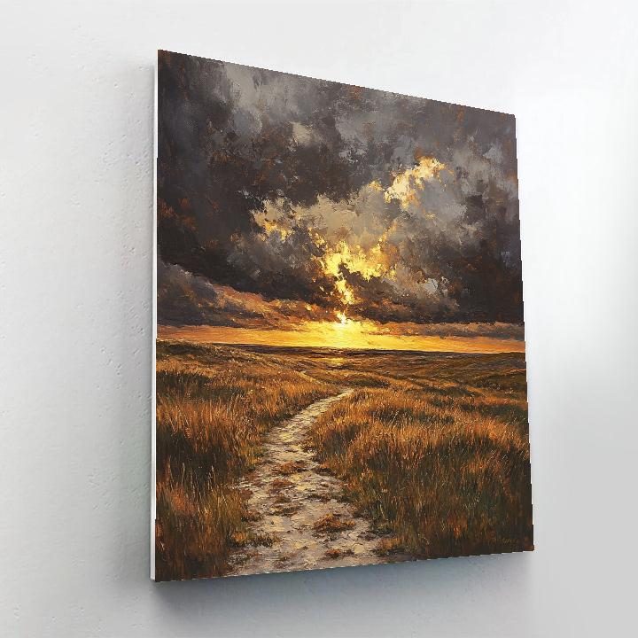 Rembrandt Inspired Stormy Dutch Heath Paint by numbers kits