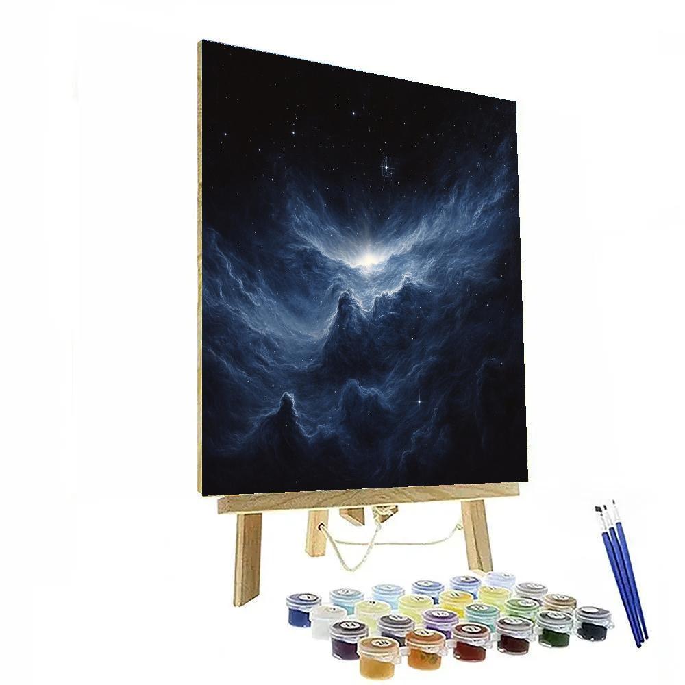 Caravaggio Inspired Nebula Reliquary Number painting