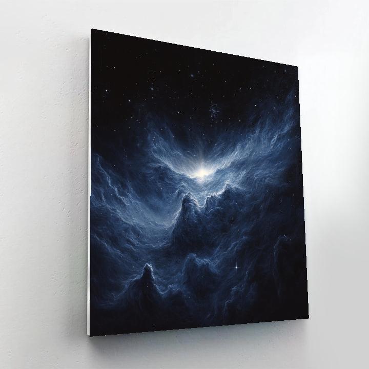 Caravaggio Inspired Nebula Reliquary Number painting
